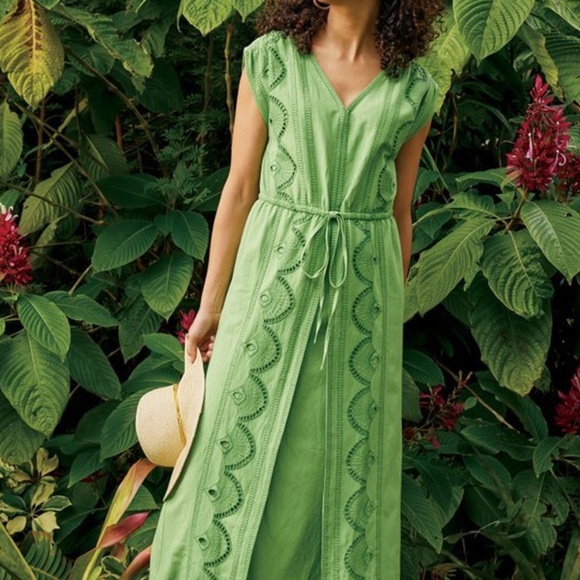 NWT! Soft Surroundings - Ellison Linen Blend Maxi Dress - XL - Picture 1 of 7